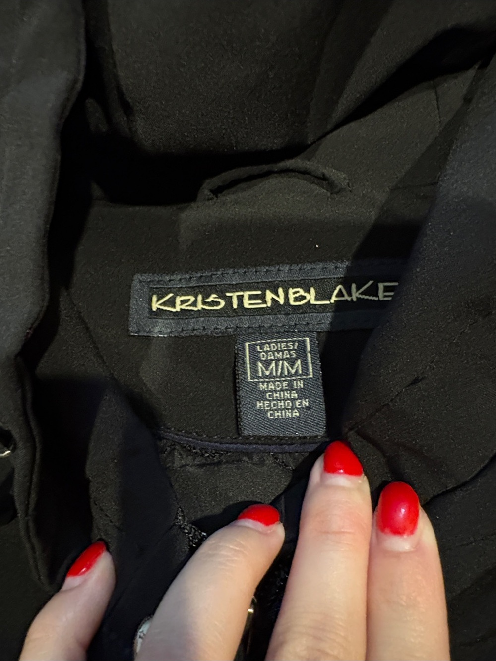 Kristen Blake Black Hooded Raincoat - Picture 4 of 4